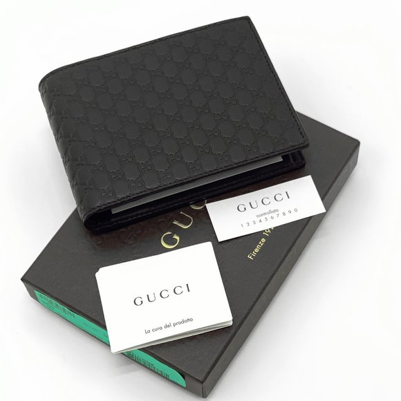 Gucci Other - NIB GUCCI MicroGuccissima Bifold Dark Brown Wallet